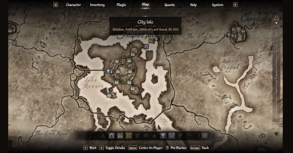 Player receiving the Blackwater Blade in Oblivion Remastered after completing the "An Unexpected Voyage" quest, with the weapon's unique enchantment to absorb fatigue and paralyze enemies.