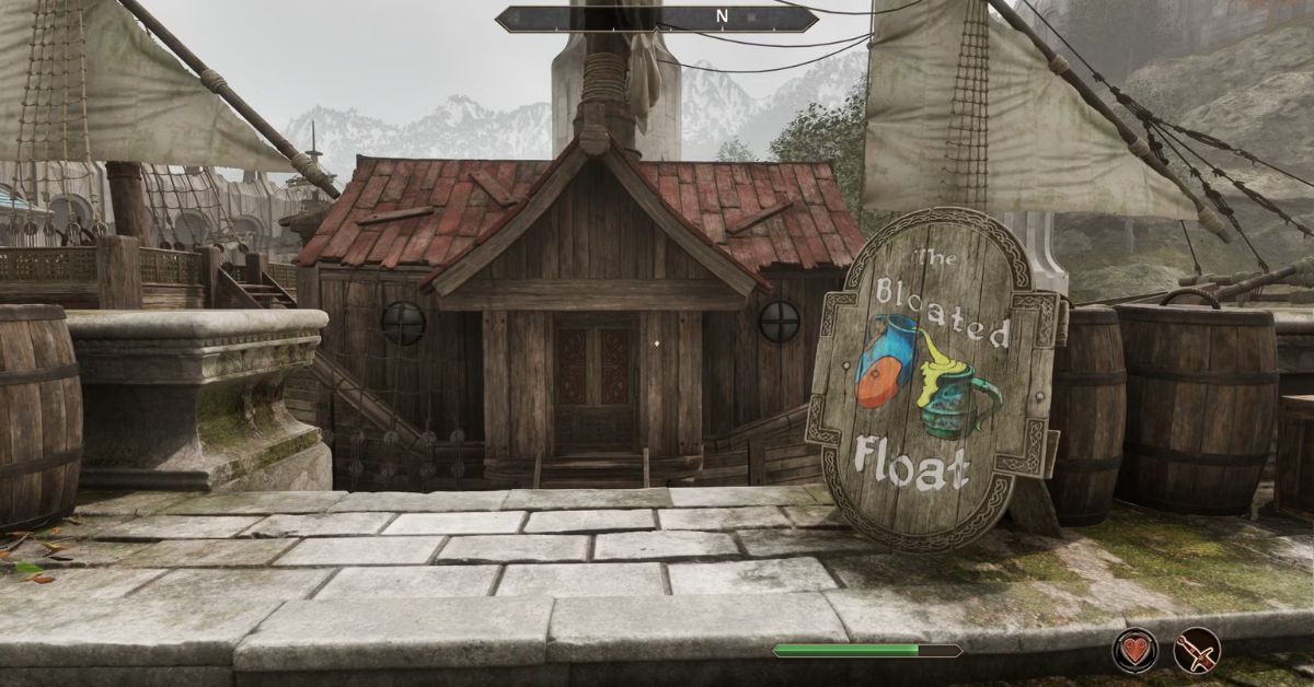 A detailed interior view of The Bloated Float in Oblivion Remastered, where players begin the An Unexpected Voyage quest in the walkthrough of Oblivion Remastered.